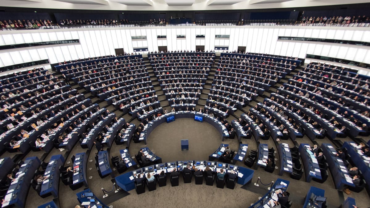 Euroopan parlamentti Strasbourgissa.