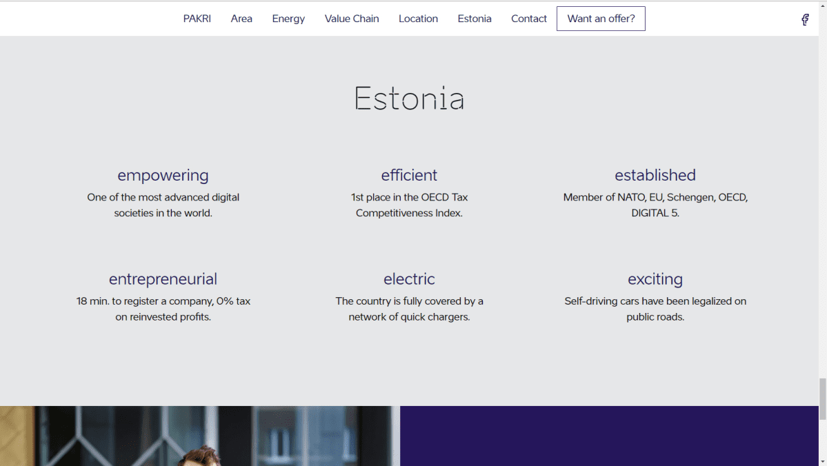 www.teslacounty.com -sivuston kuva