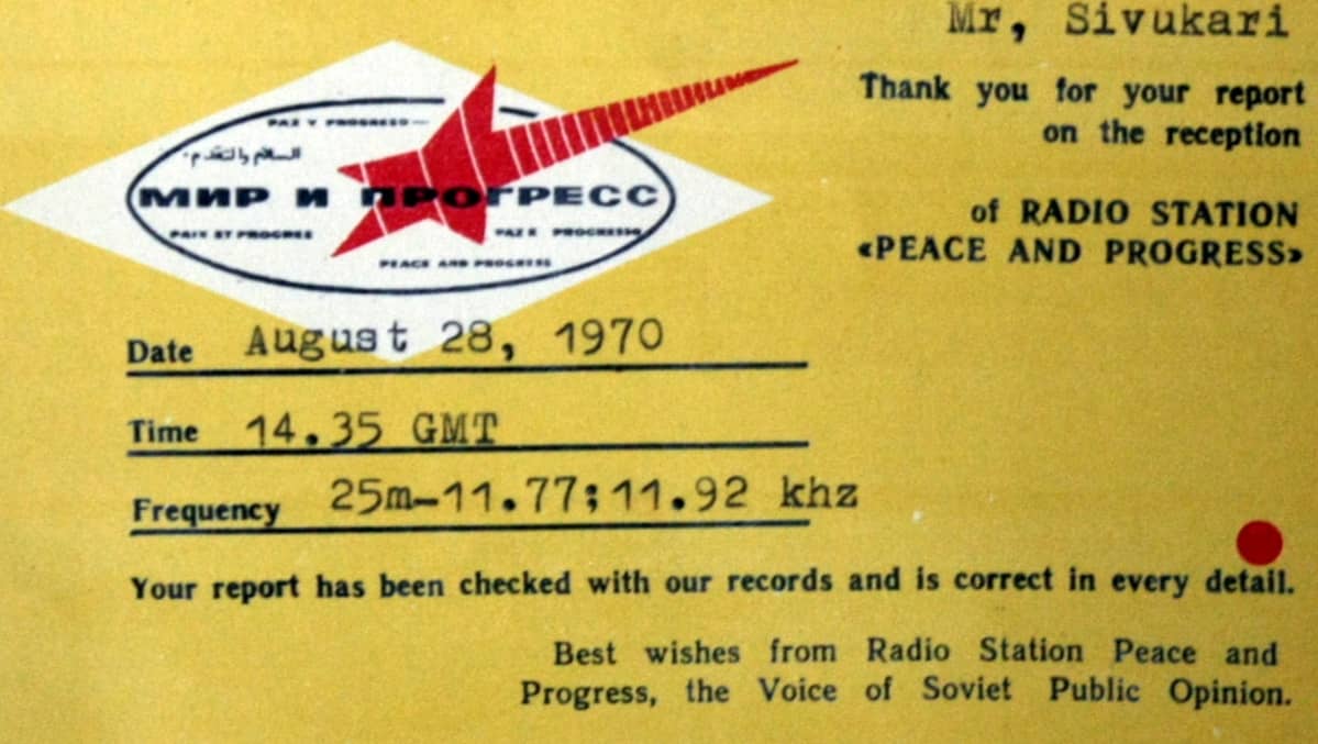 Radio Station Peace and Progress oli osa Neuvostoliiton informaatiokoneistoa