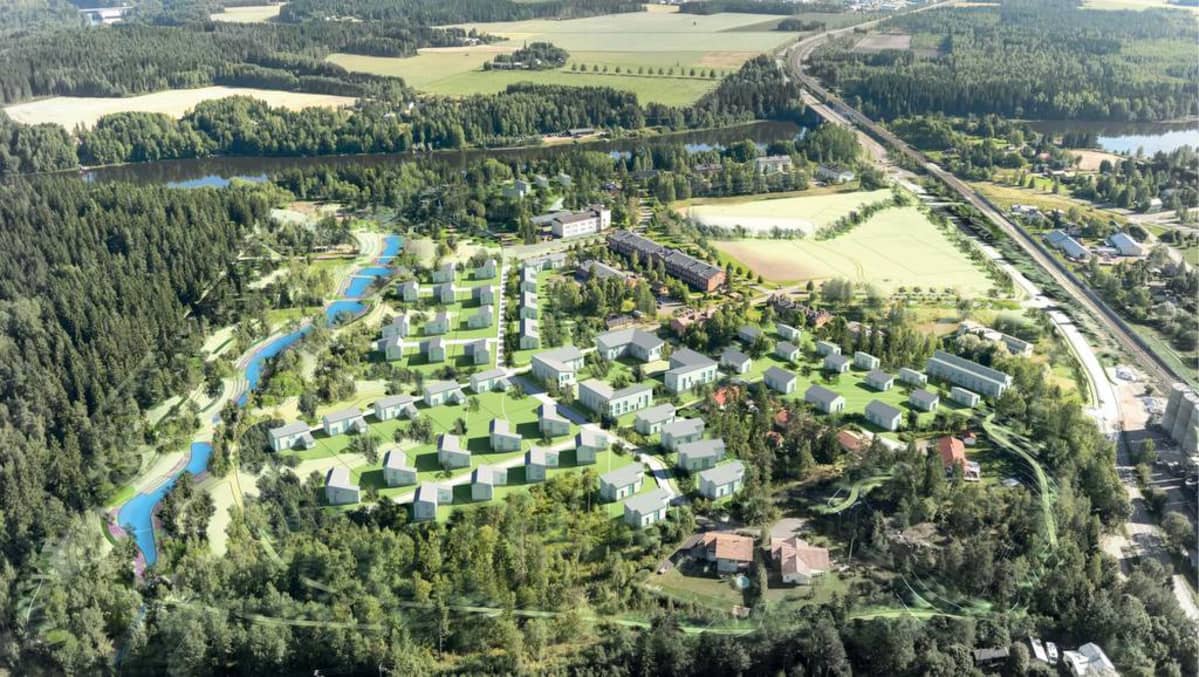 Havainnekuva Kouvolan asuntomessualueelta