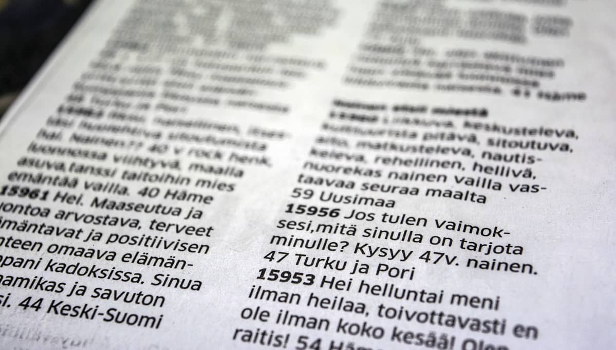 Seuranhakuilmoitukset pitävät pintansa painetussa lehdessä.
