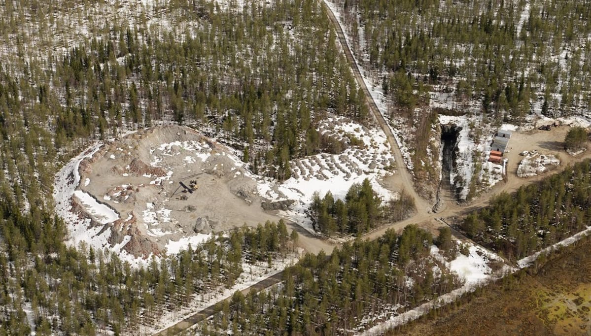 Sotkamo Silverin kaivosalue Sotkamossa.