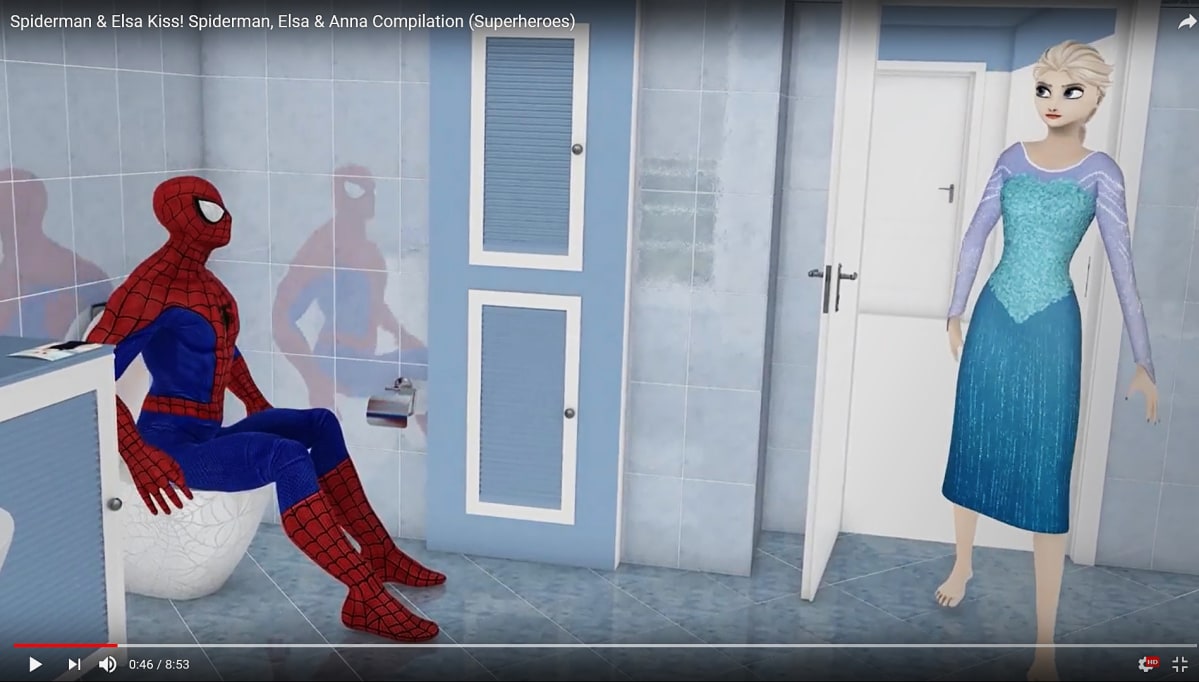 spiderman ja elsa
