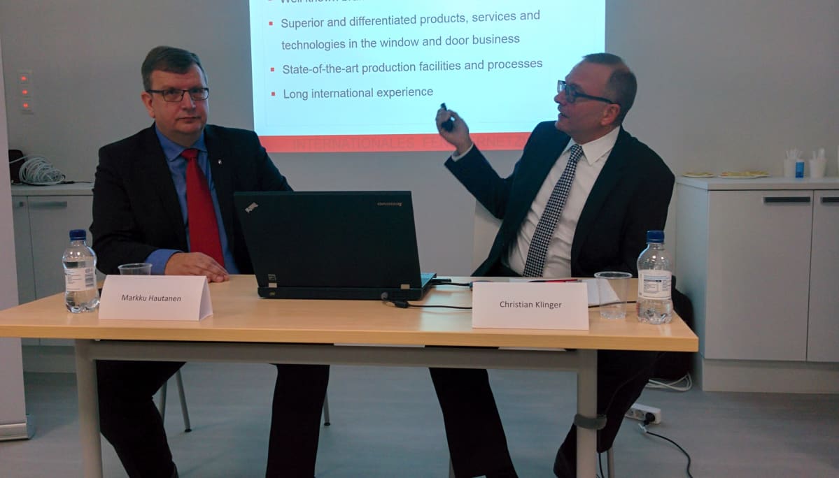 Markku Hautanen ja Christian Klinger.