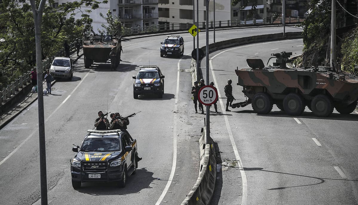Brasilian poliisi teki iskun favelaan järjestäytyneen rikollisuuden kitkemiseksi Rio de Janeirossa 5. elokuuta.