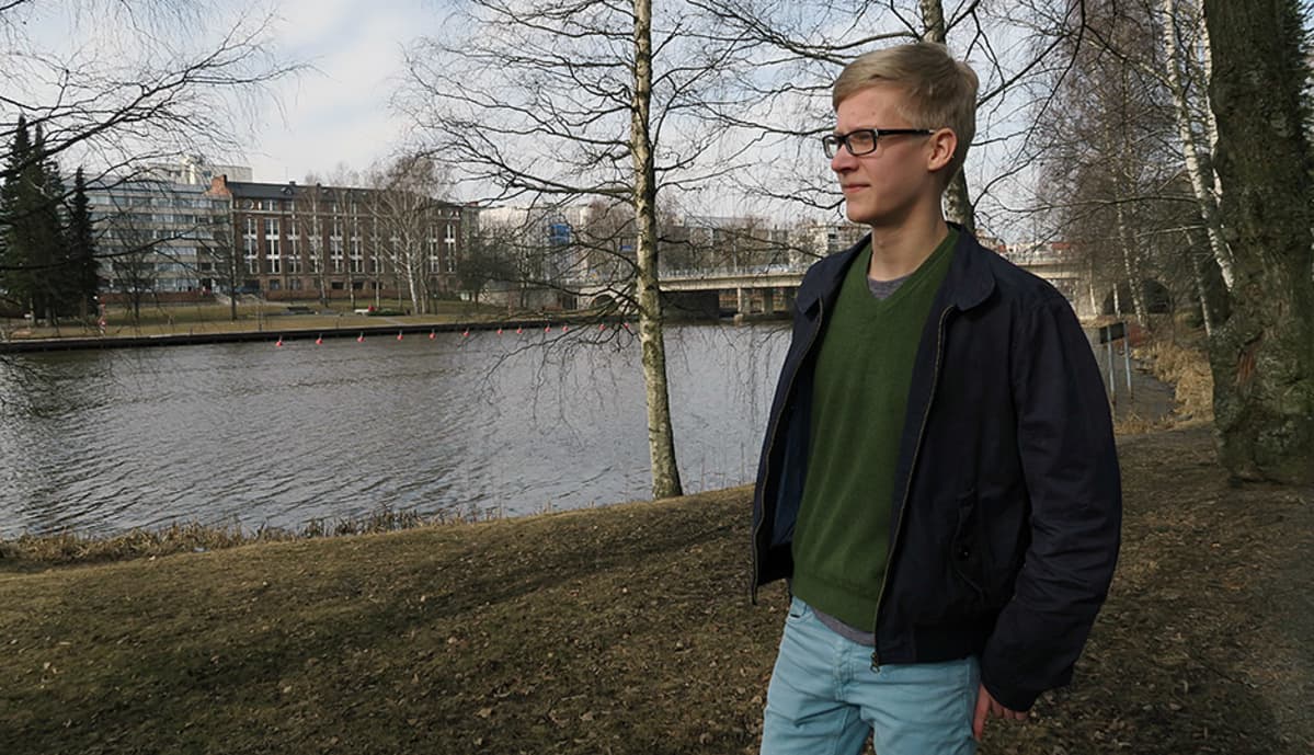 Eevert Leppälä Vanajaveden rannalla Hämeenlinnassa