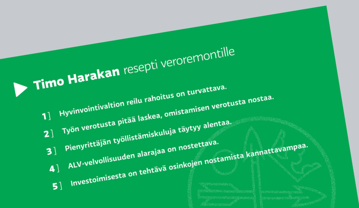 Timo Harakan veroremontti grafiikka