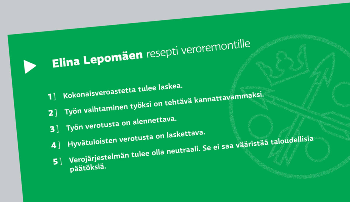 Elina Lepomäen veroremontti grafiikka