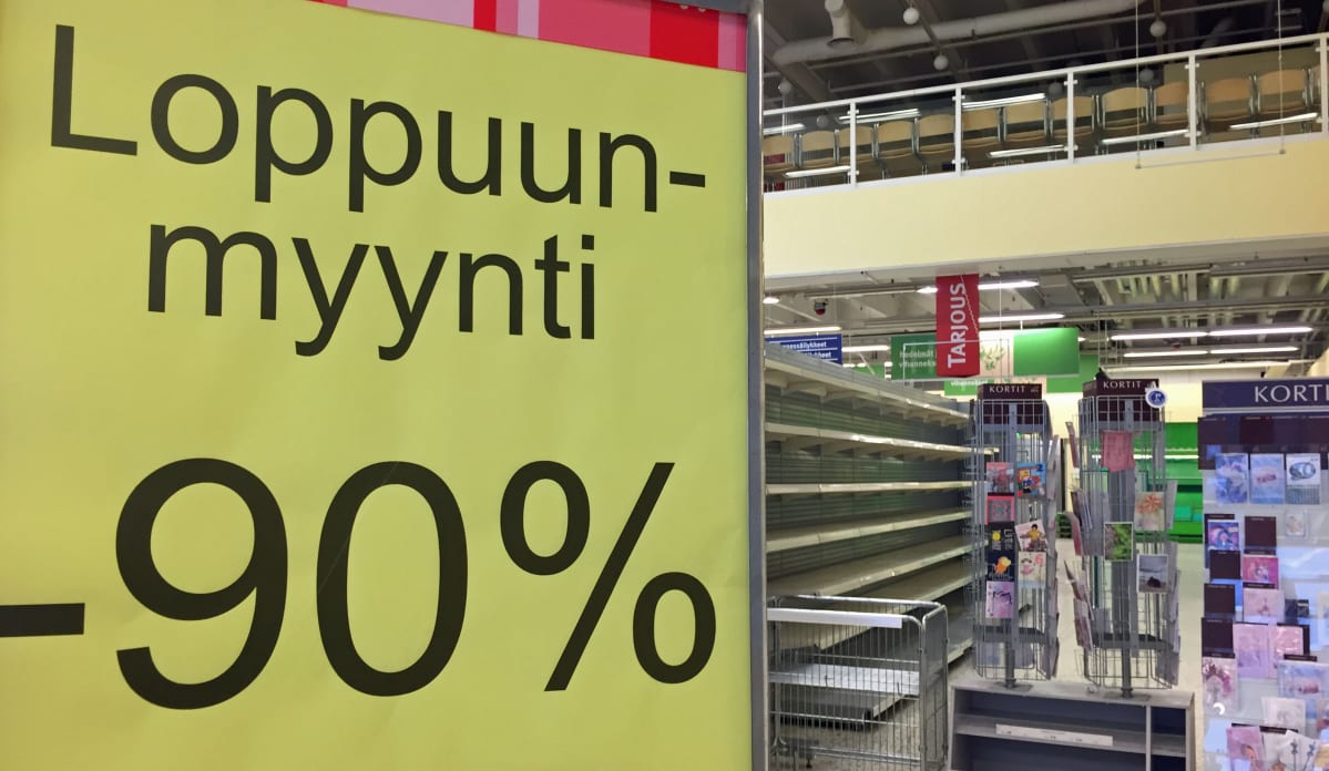 90 prosentin alennus -kyltti