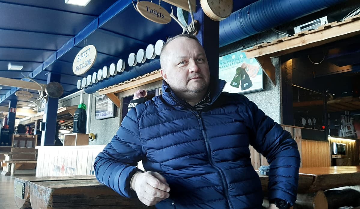 Oululainen Mauri Kesonen Rukalla.