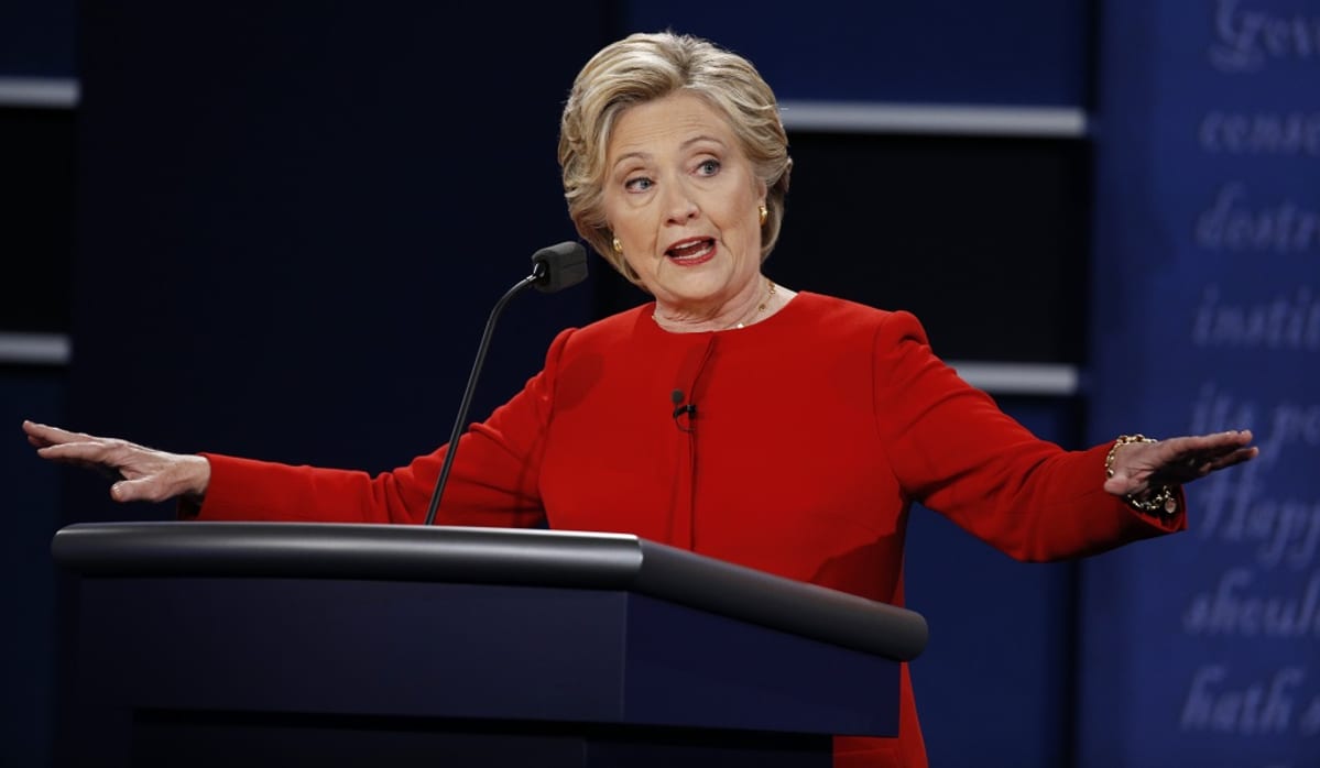 Demokraattien presidenttiehdokas Hillary Clinton hyökkäsi muun muassa Trumpin ydinasepuheita vastaan