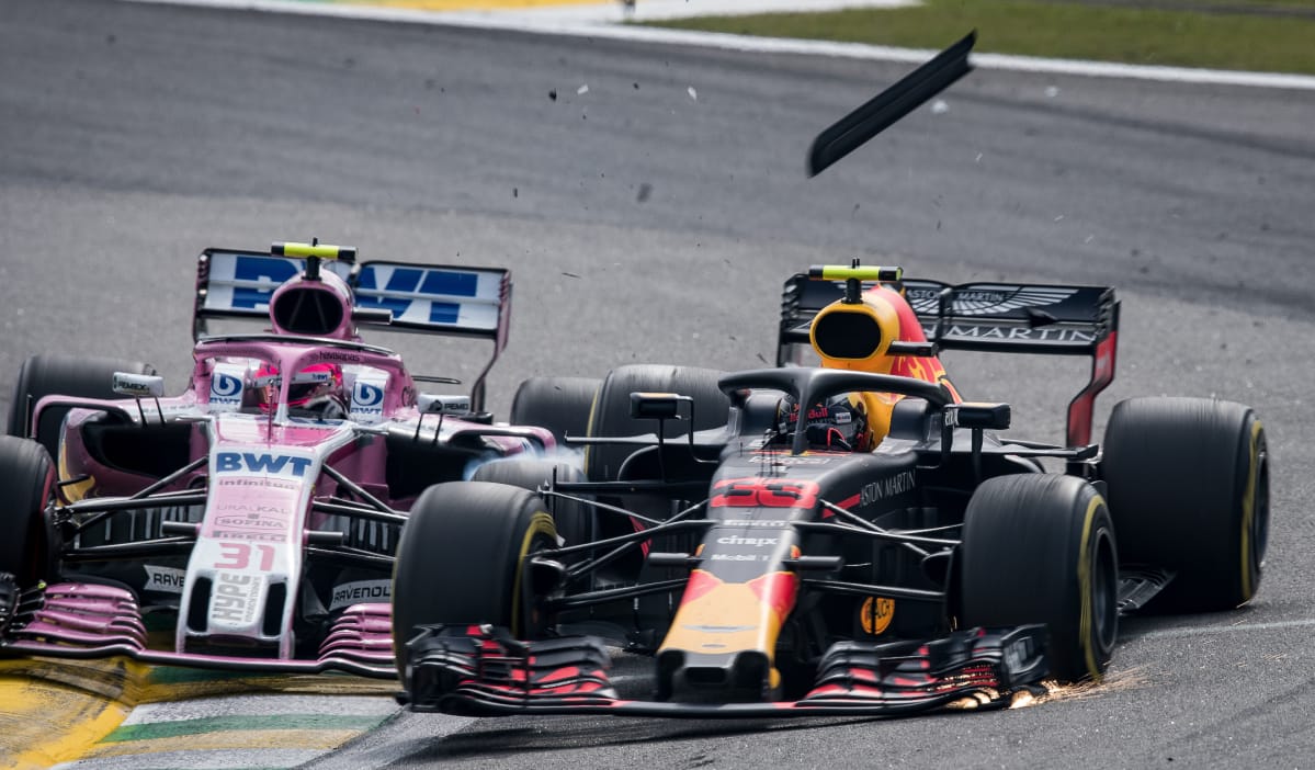 Esteban Ocon, Max Verstappen