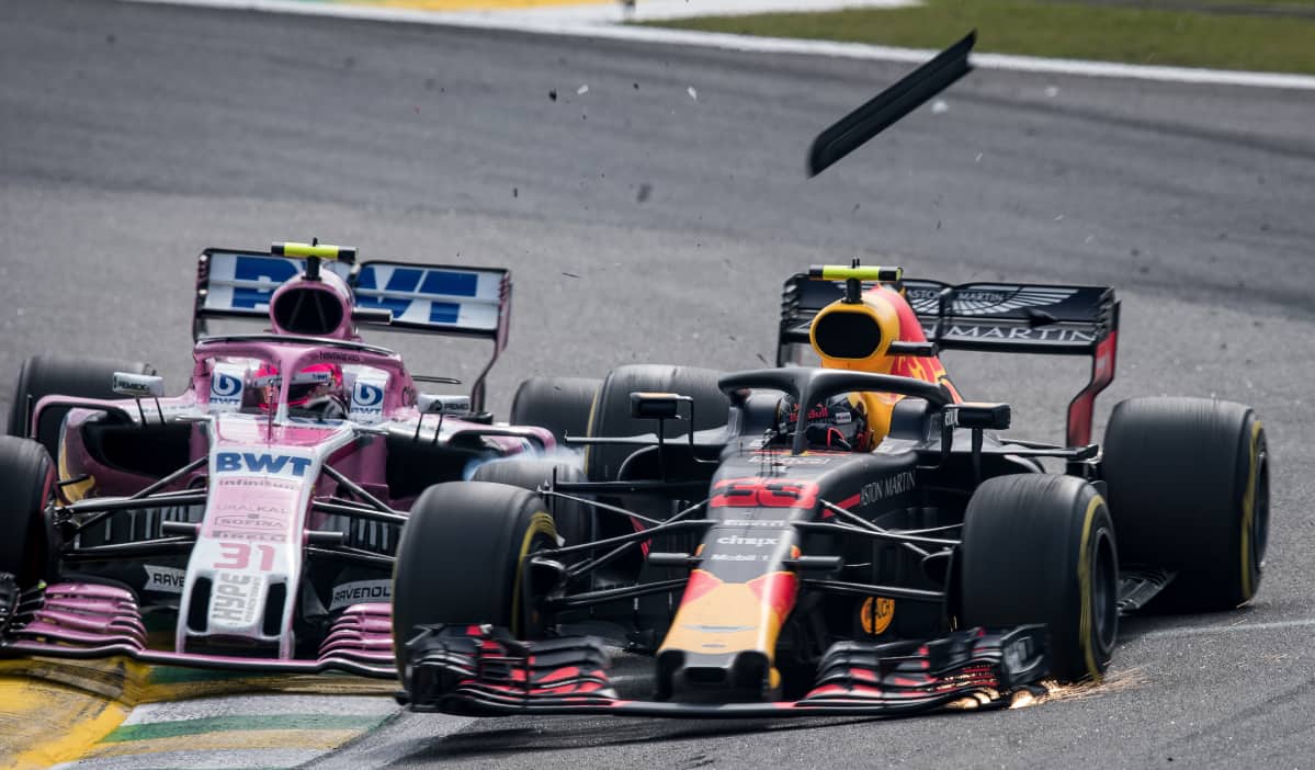 Esteban Ocon, Max Verstappen