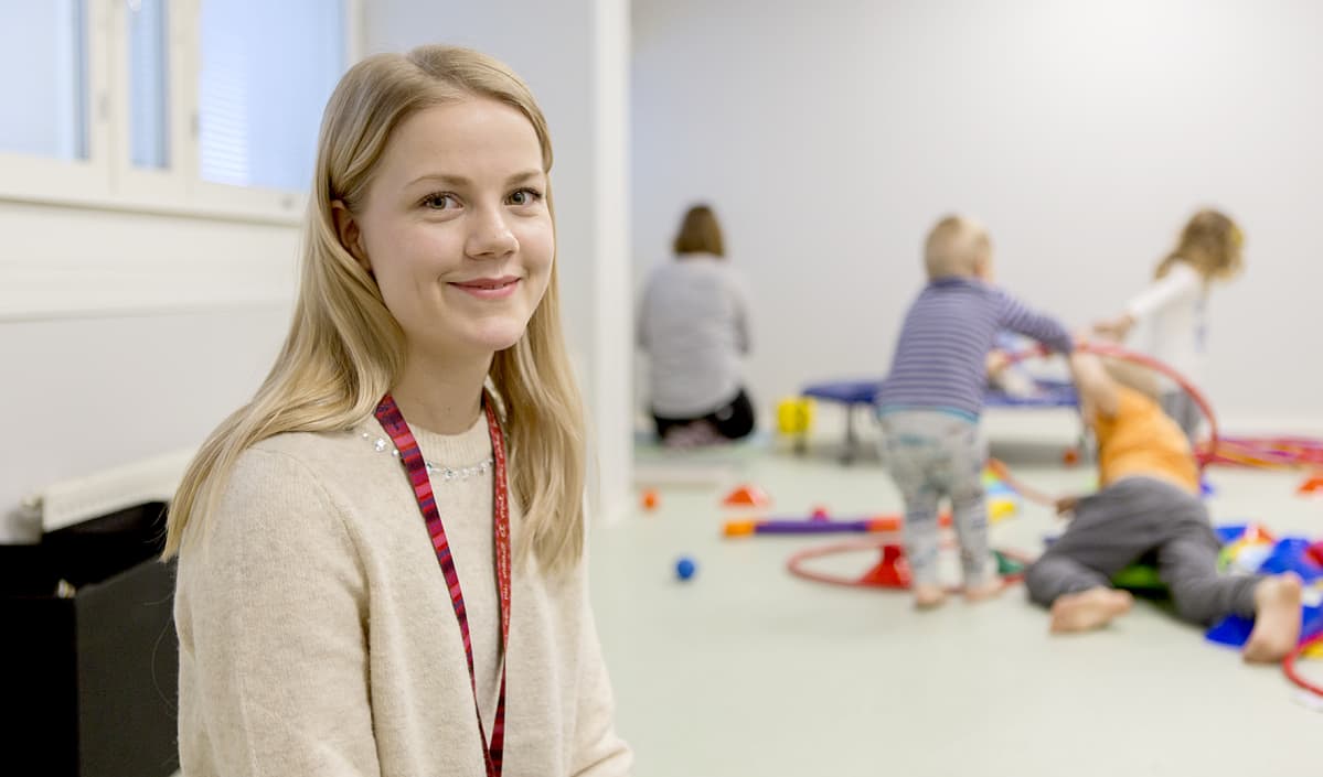 Lastentarhanopettaja Jenna Tiikasalo.