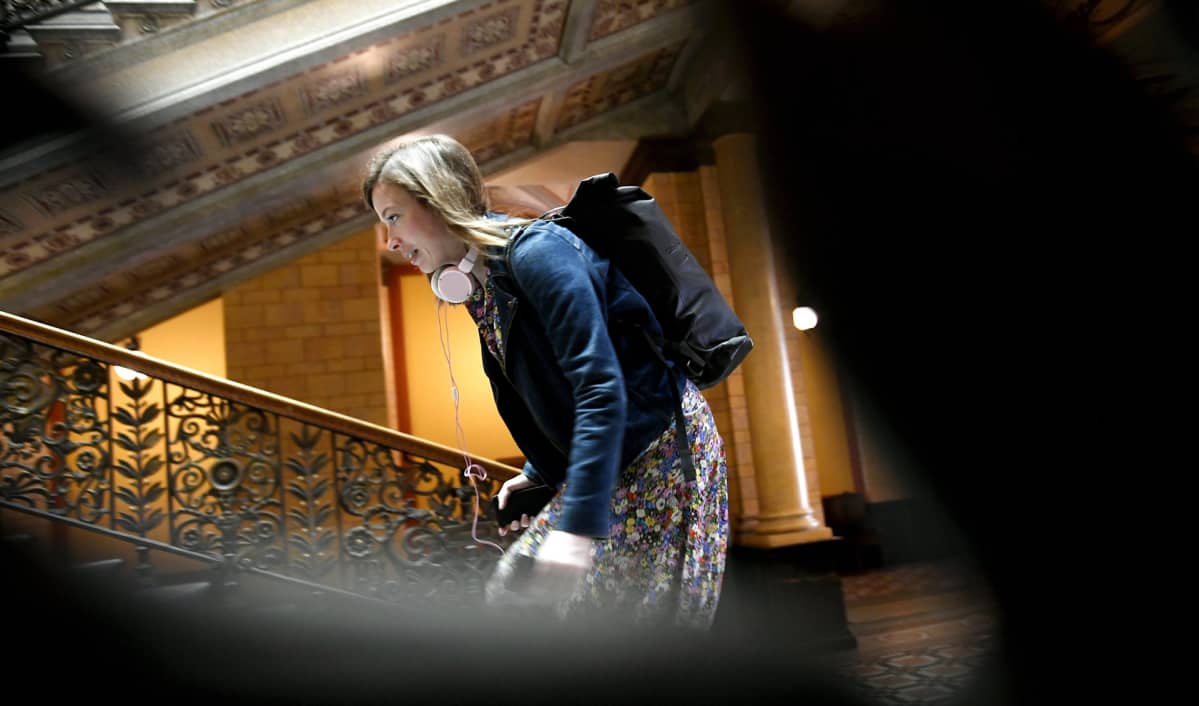 iAndersson saapumassa hallitusneuvotteluihin Säätytalolle.