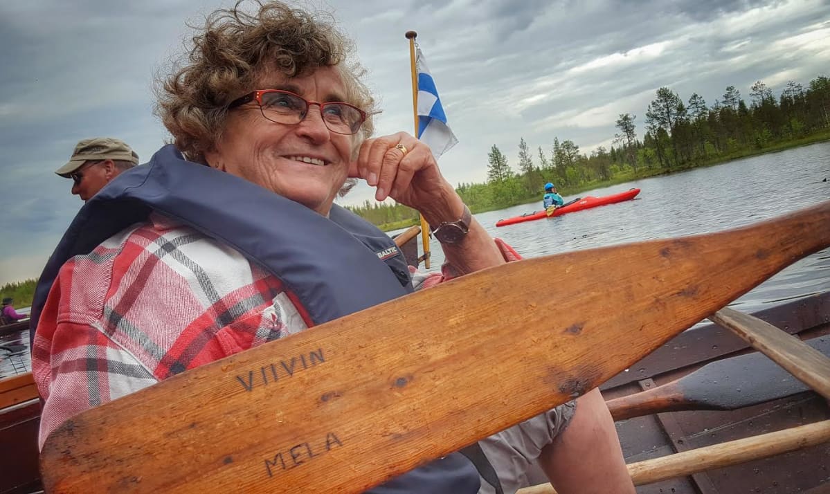 Viivi Latolalla on oma mela Iijokisoudussa.