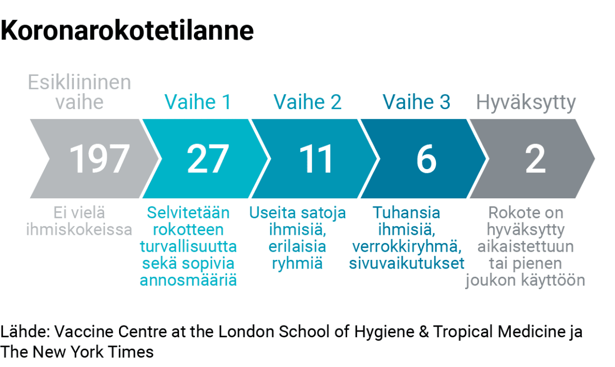 Koronarokotetilanne