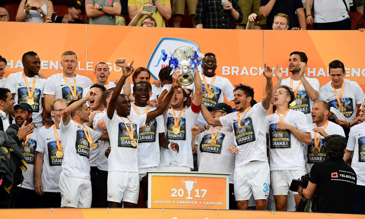 FC Zürich juhli 2017 Sveitsin Challenge Leaguen voittoa.