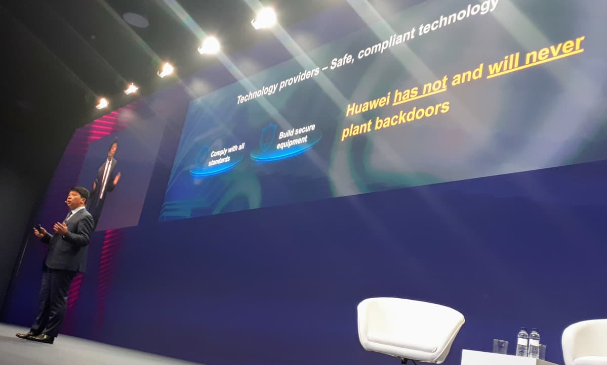 Huawein johtaja Guo Ping vastaa vakoiluväitteisiin.