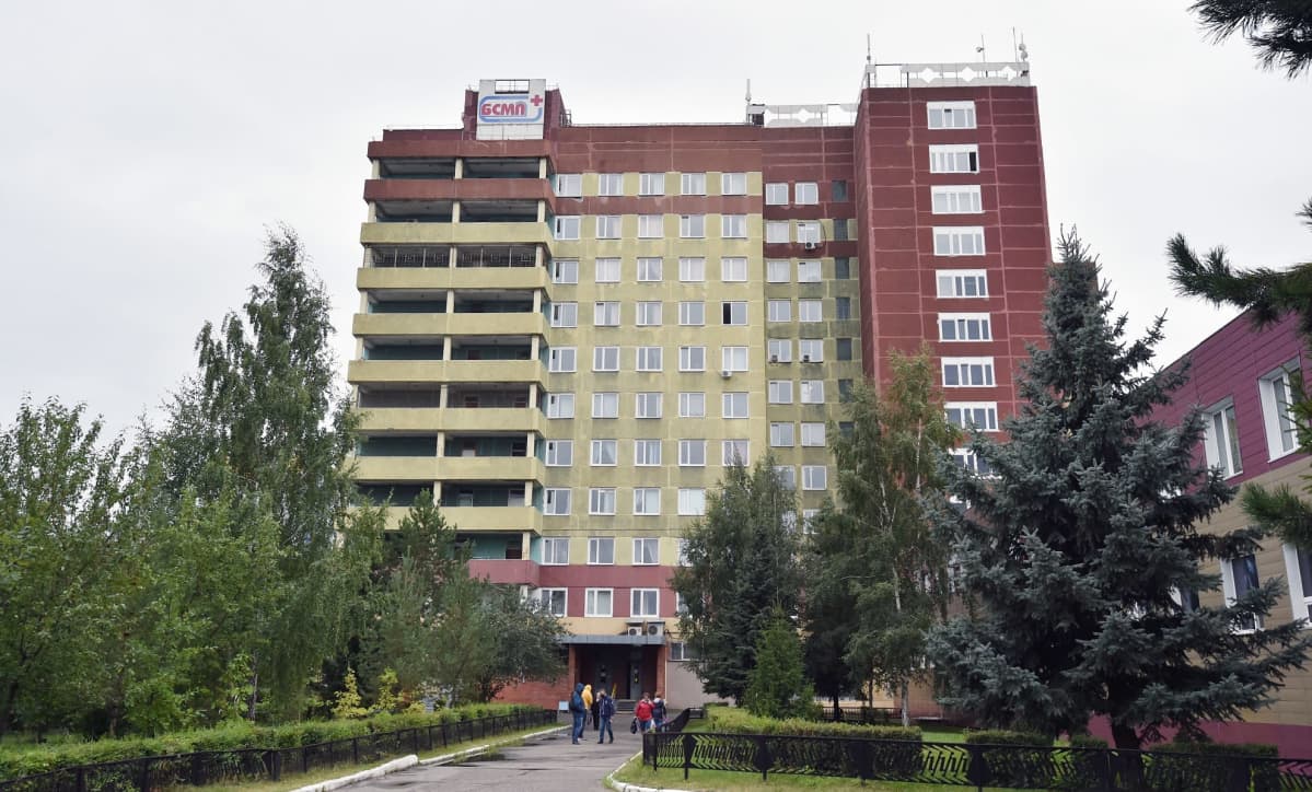 Navalnyi on hoidossa kuvassa olevassa Omskin sairaalassa Siperiassa.