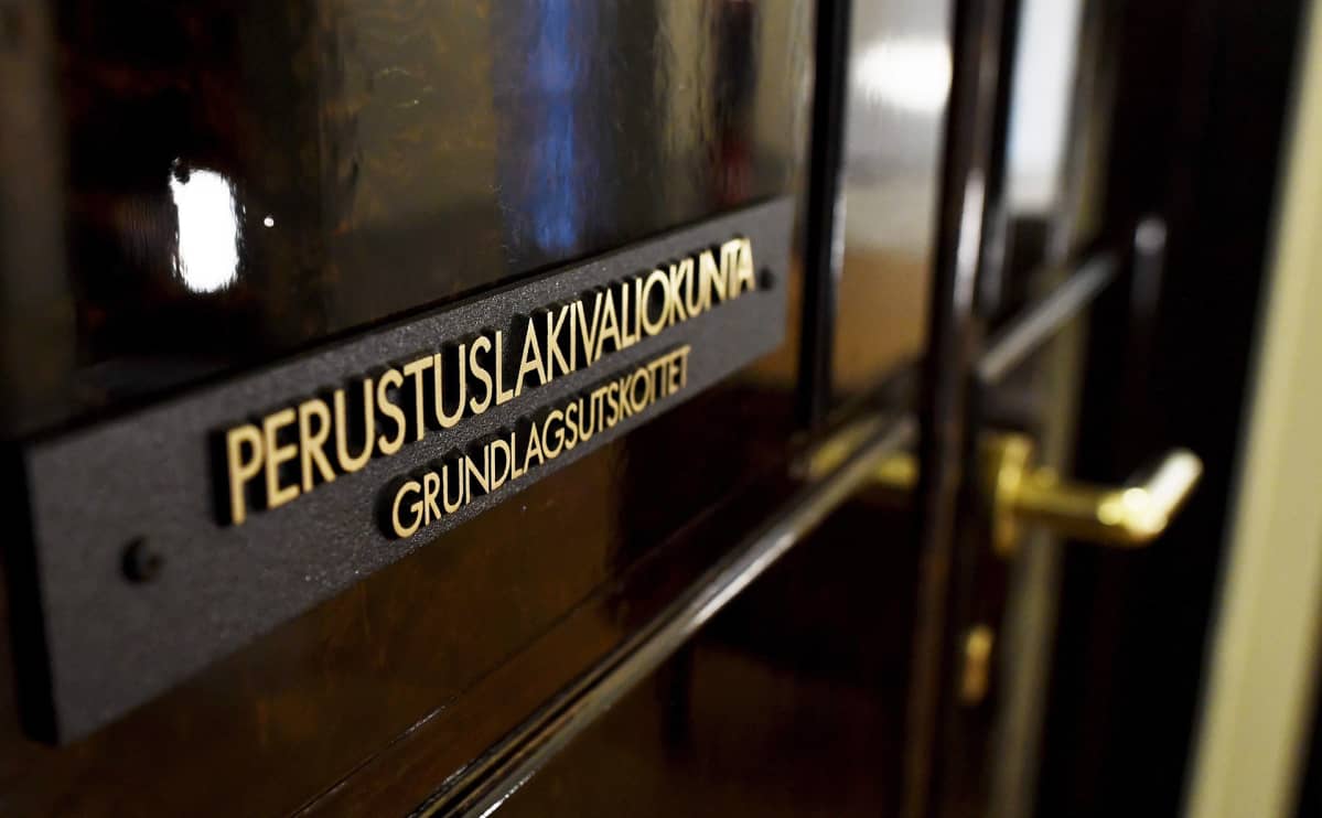Eduskunnan perustuslakivaliokunnan kokoushuone Helsingissä