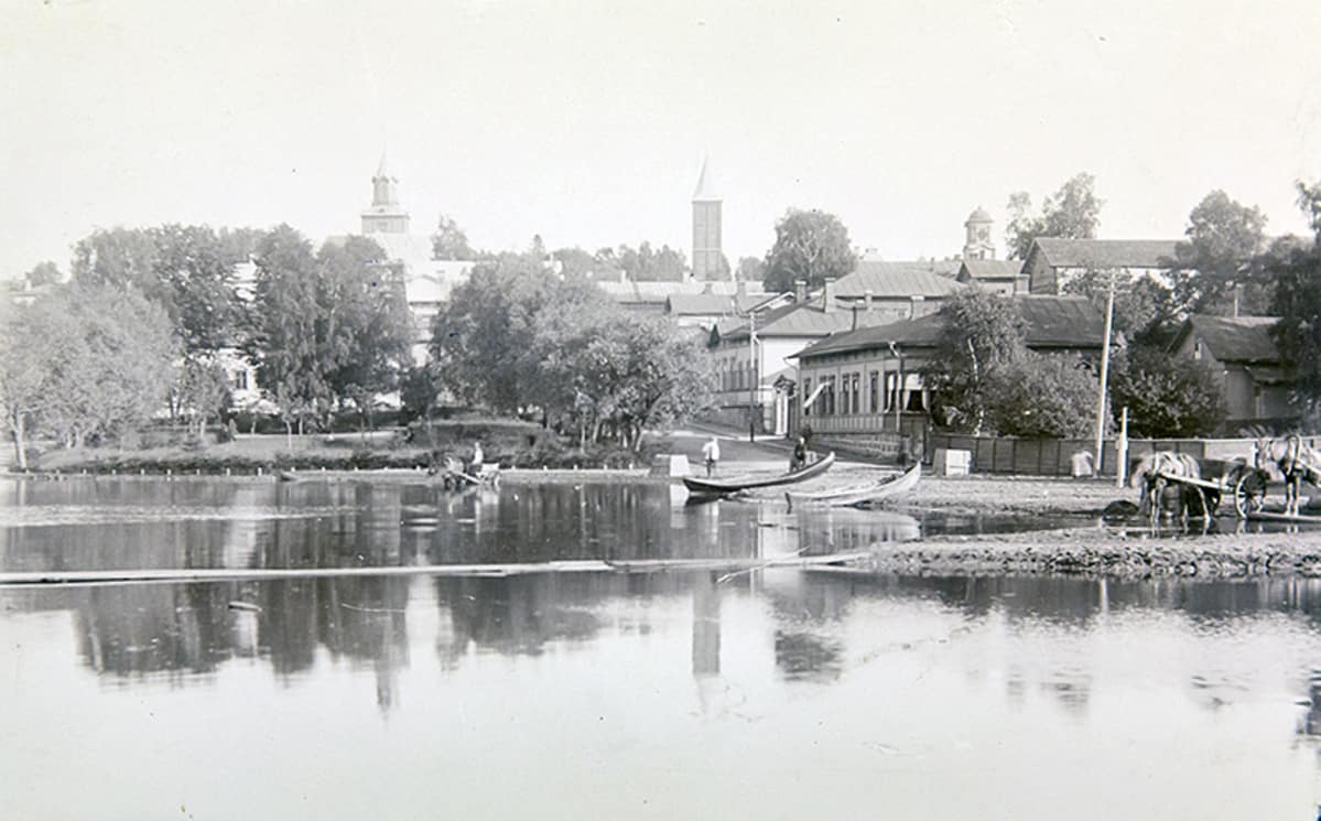 Valapaton tulva vuonna 1899 Lappeenrannan satamassa