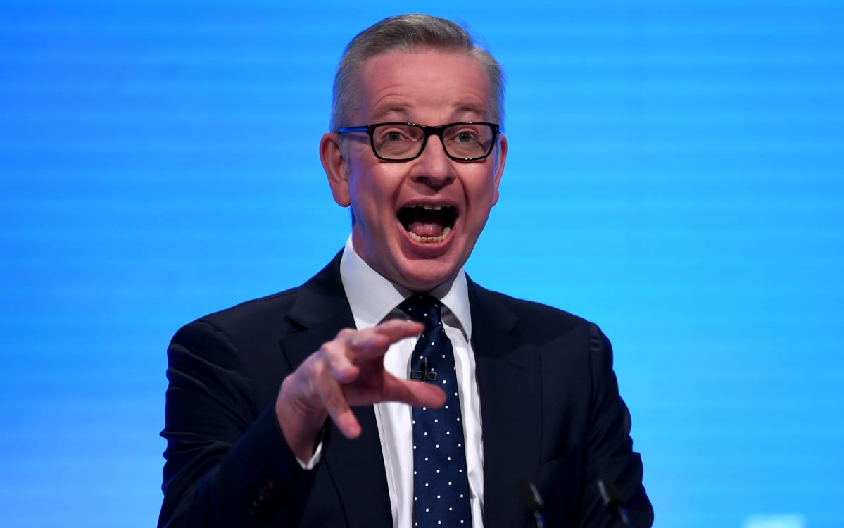 Michael Gove. Etualalla Goven koura.