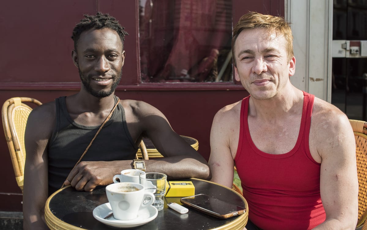 Jerry Konate ja Amayack Tchekoskayov ovat Le Carillon -ravintolan vakiasiakkaita.