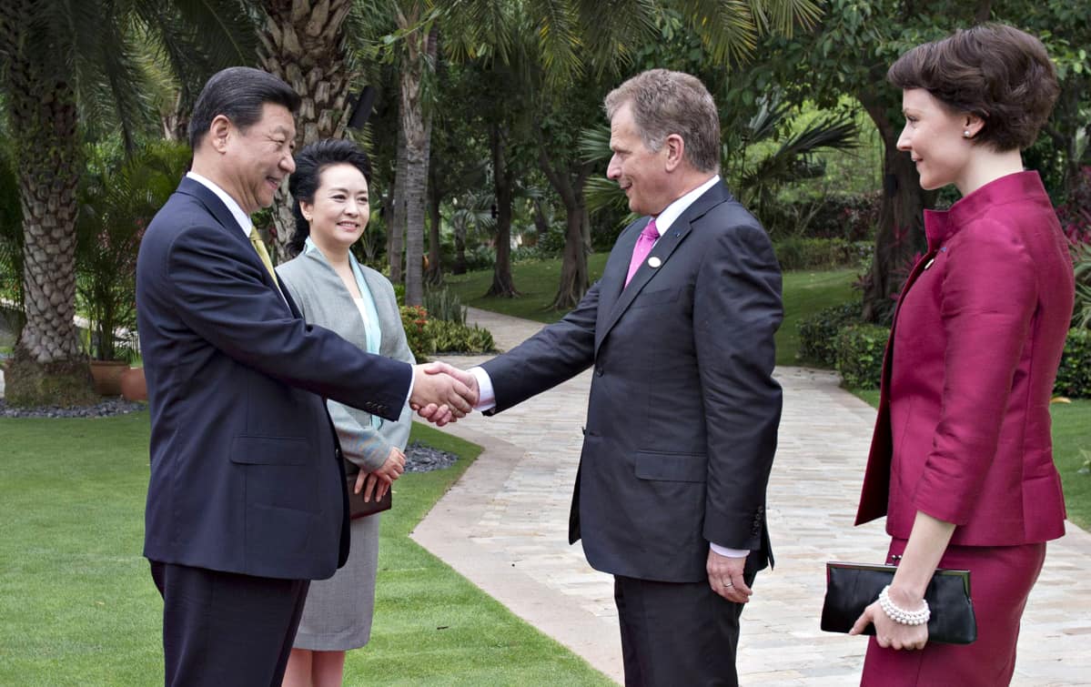 Presidentti Niinistö ja Xi Jinping Hainanilla vuonna 2013.