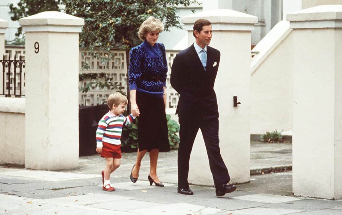Prinssi Williamin ensimmäinen koulupäivä syyskuussa 1985.