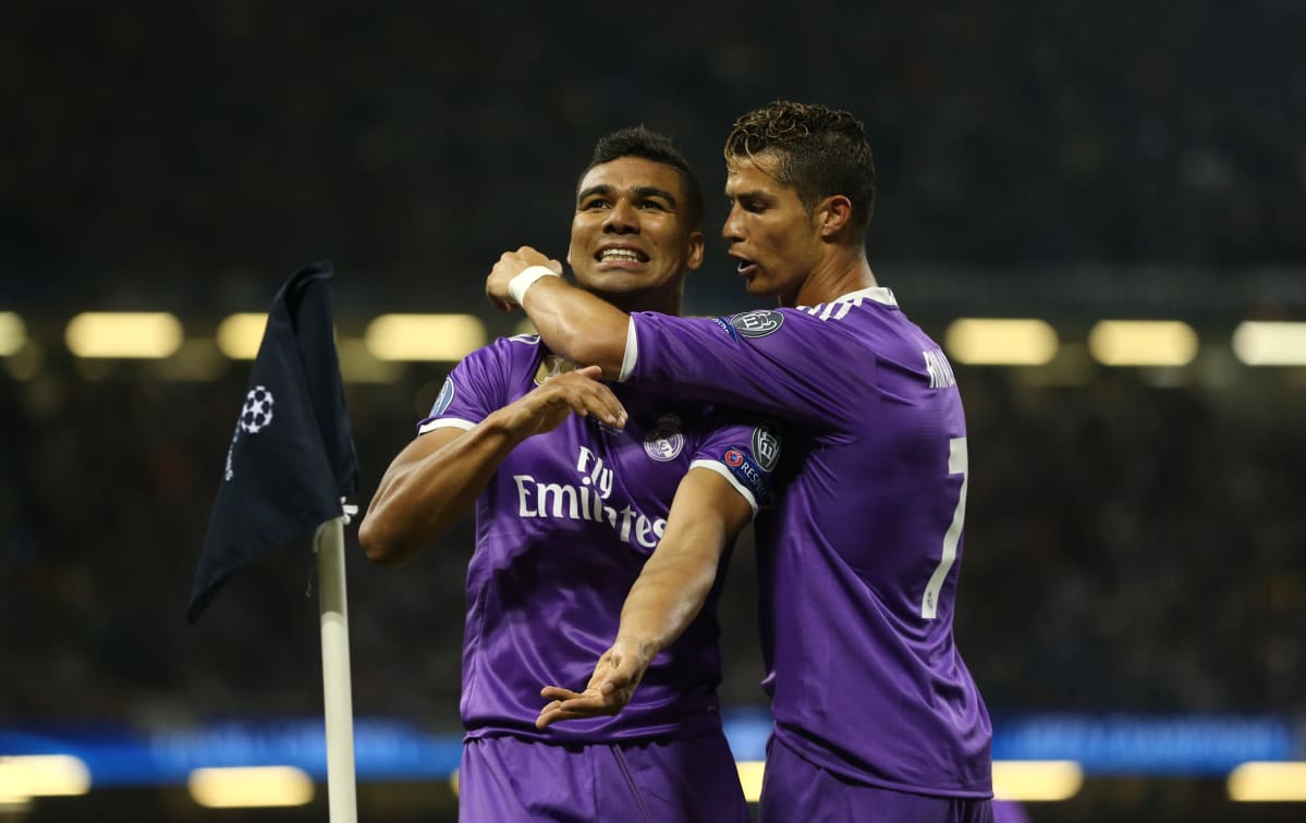 Casemiro ja Cristiano Ronaldo