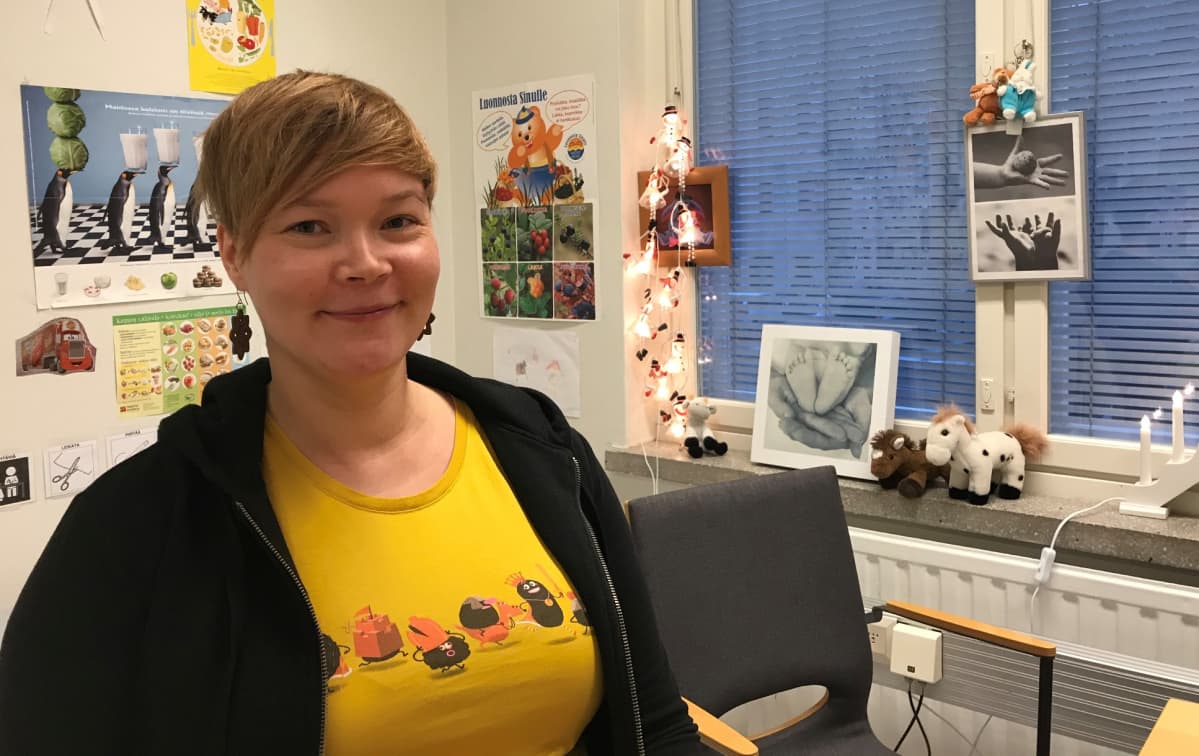 Jos kaikki menee hyvin, seuraavalla neuvolakäynnillä Hanna-Maria Partasella on mukanaan vastasyntynyt.