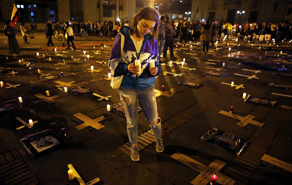 Day of Dignity for the Victims of State Crimes -tapahtuma Bogotassa Kolumbiassa.