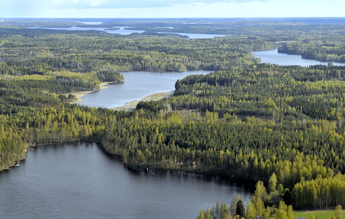Kutilan kanavan paikka Pien-Saimaa ja Umianlampi