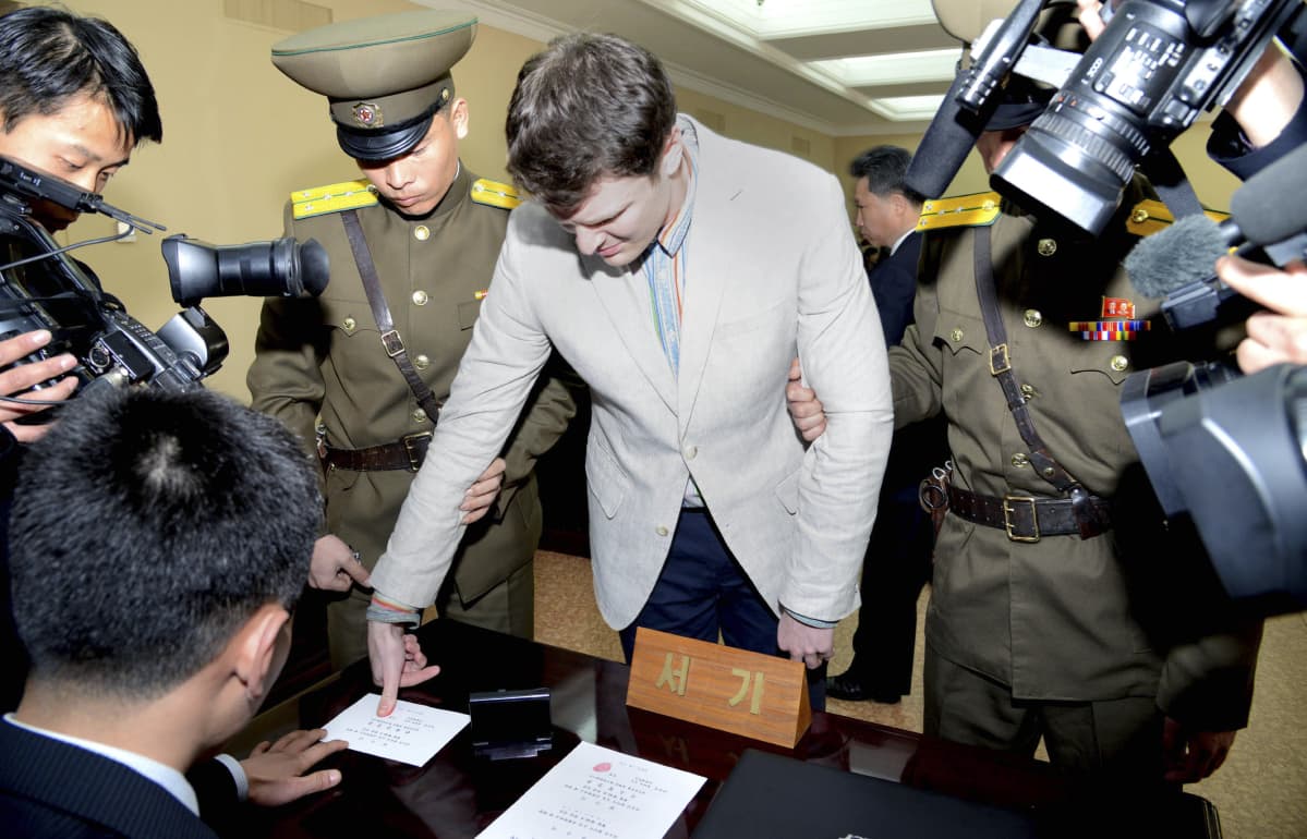Otto Warmbier tuomioistuimessa