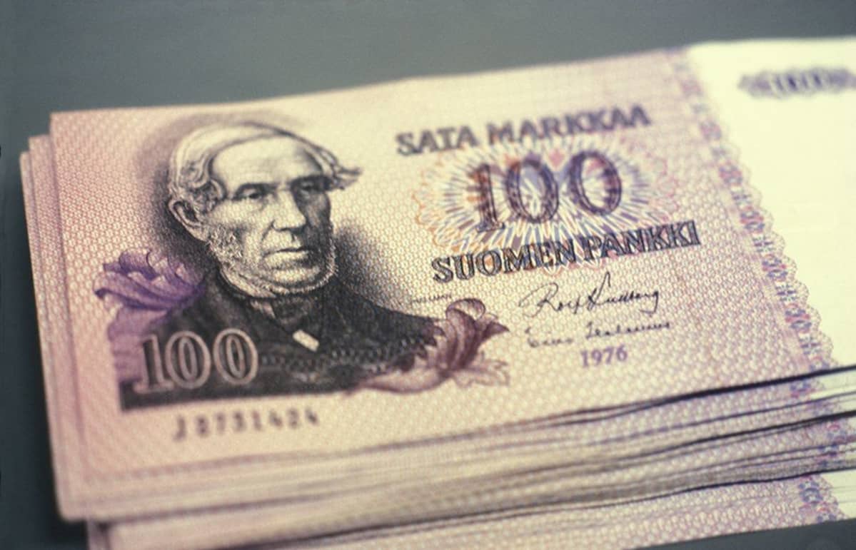 Sadan markan seteleitä.