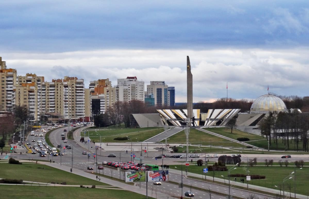 Minsk ja sen liikennettä.