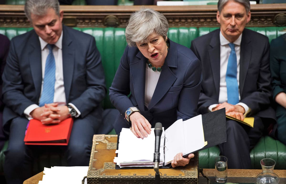 Britannian pääministeri Theresa May.