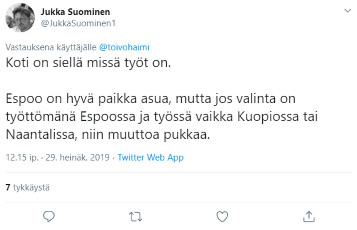 Tviitti, Suominen