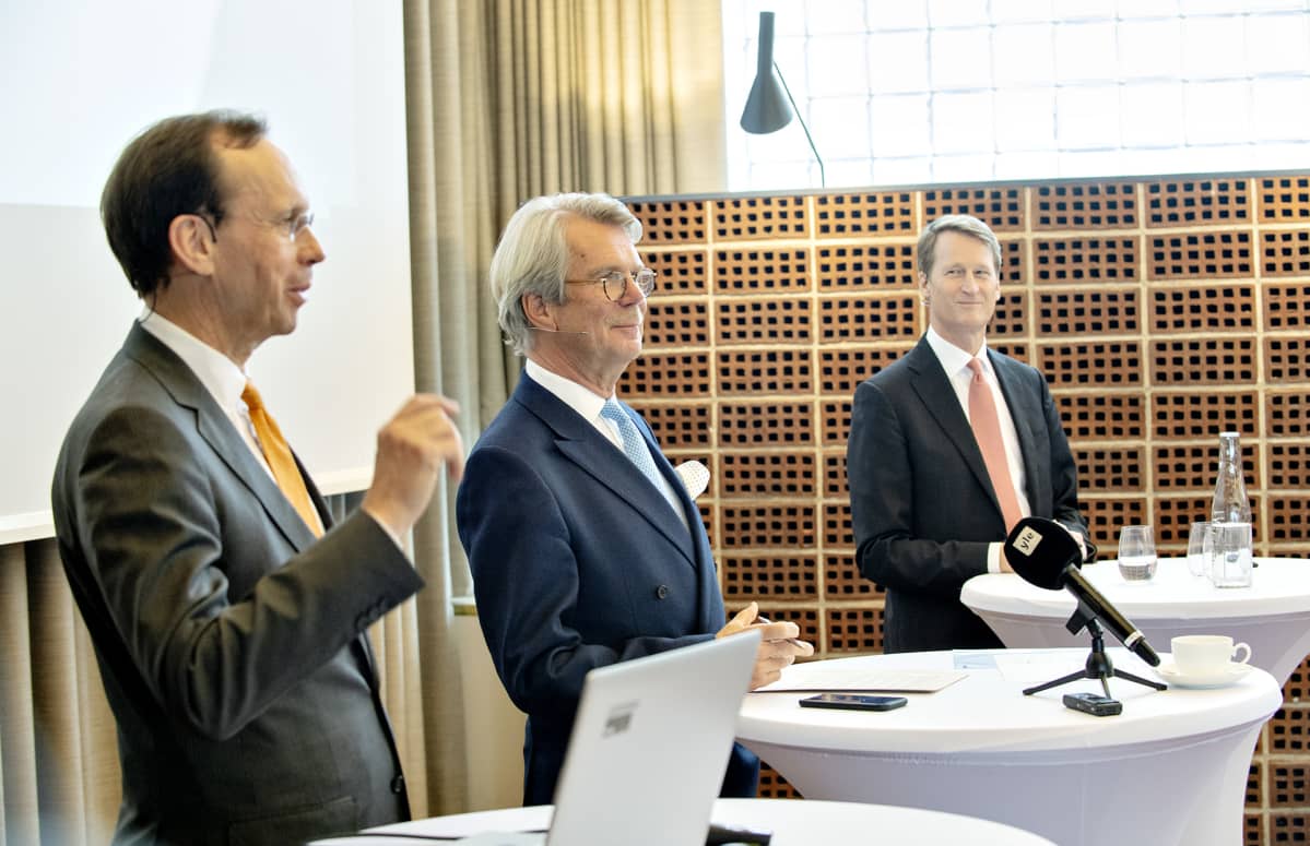 Kari Stadigh, Björn Wahlroos ja Torbjörn Magnusson.