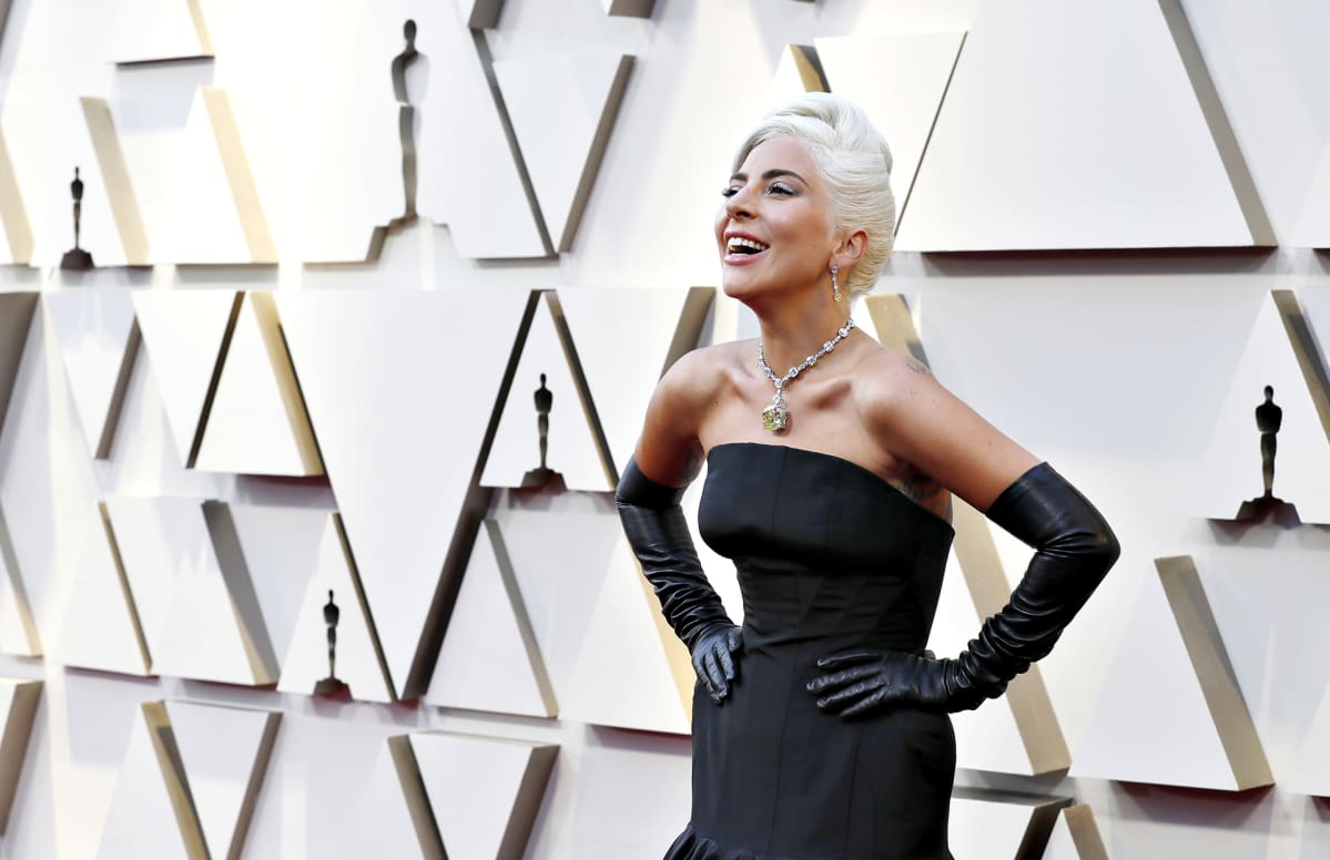 Lady Gaga saapumassa Oscar-gaalaan 24. helmikuuta.