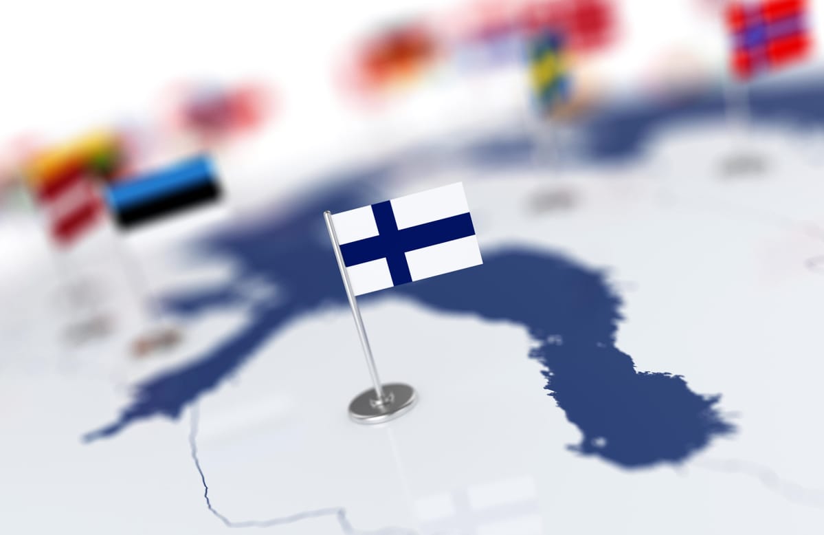 suomen lippu kartalla