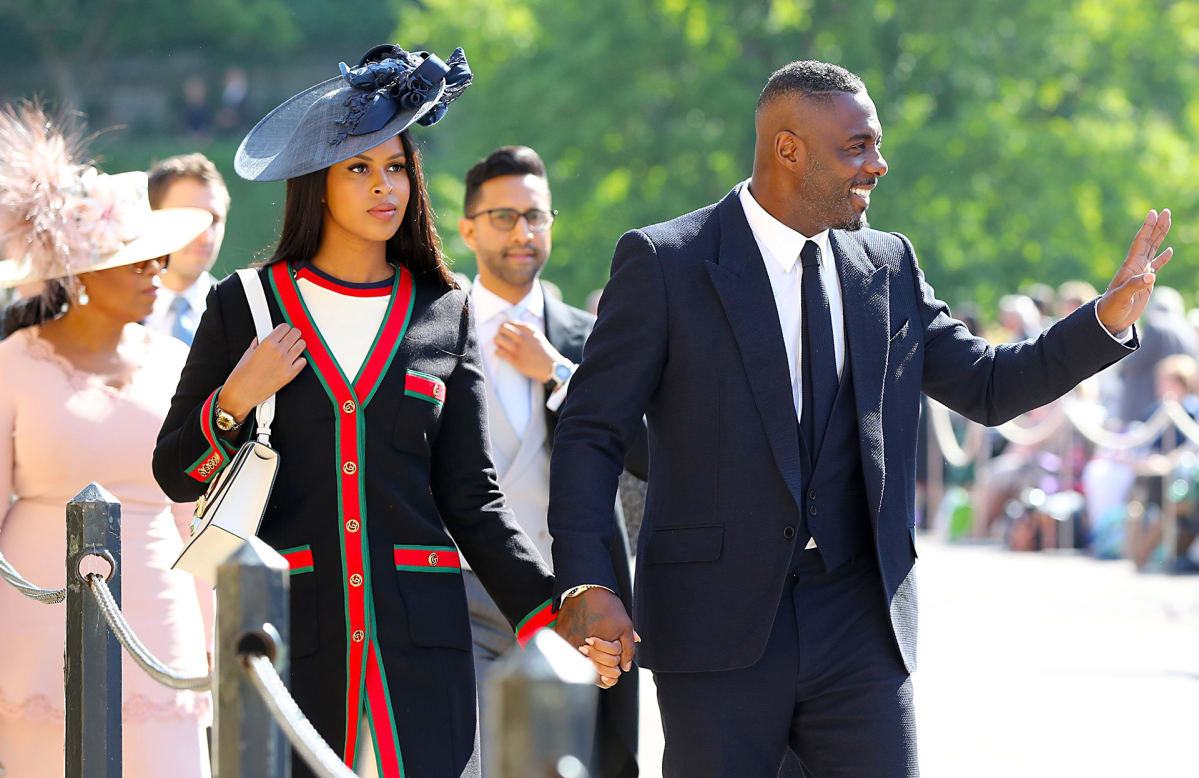 Brittiläinen näyttelijä Idris Elba ja Sabrina Dhowre