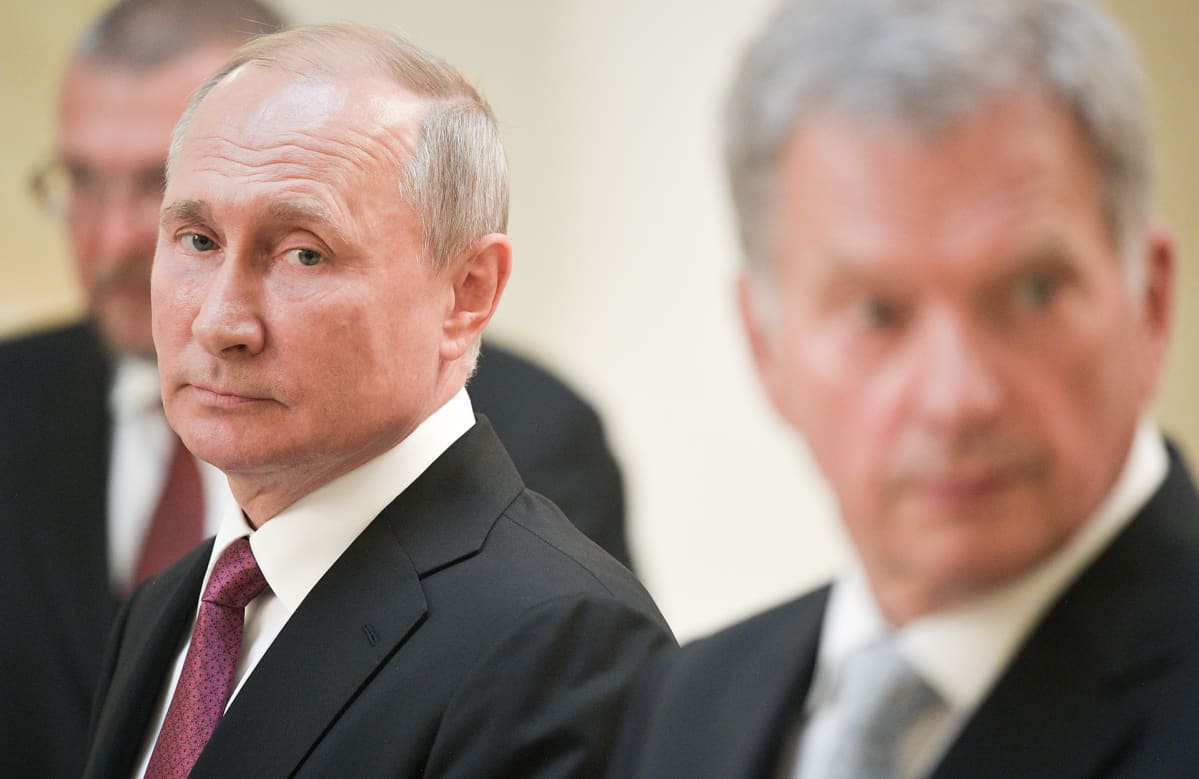 Vladimir Putin Helsingissä 21. elokuuta.