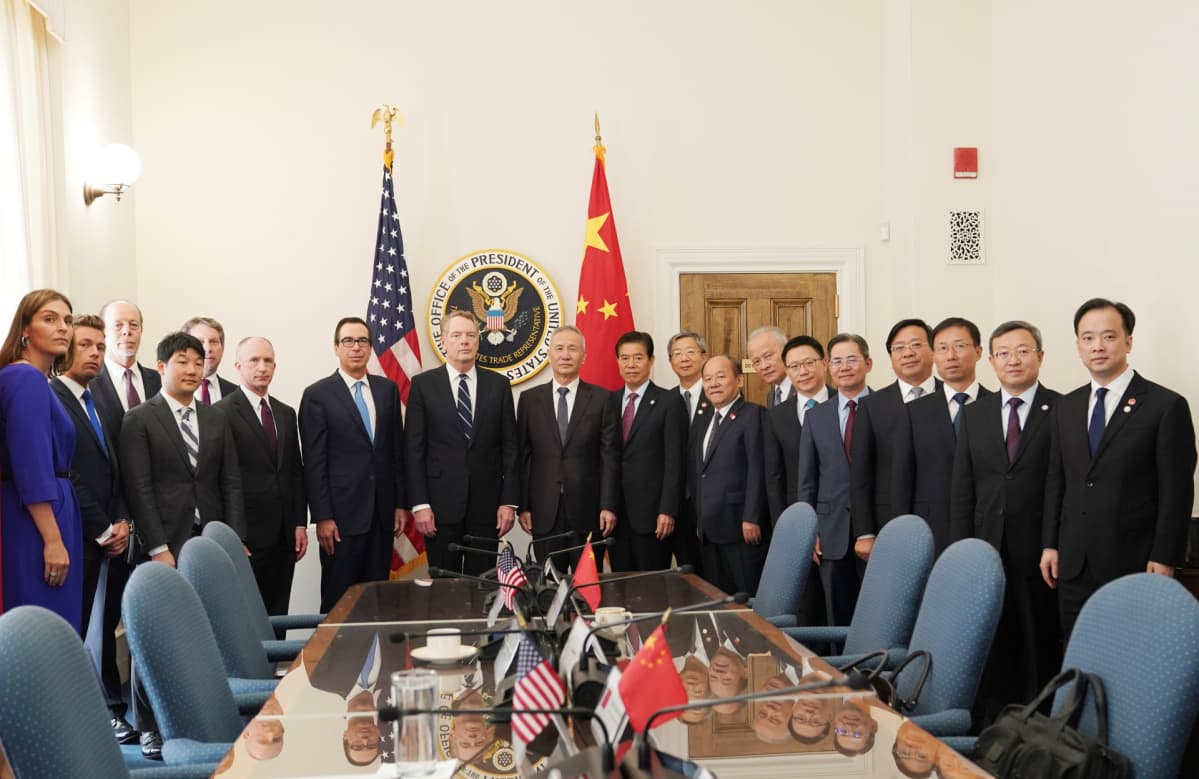 Yhdysvaltain ja Kiinan edustajat aloittivat kauppaneuvotteluissa uuden kierroksen Washingtonissa torstaina.