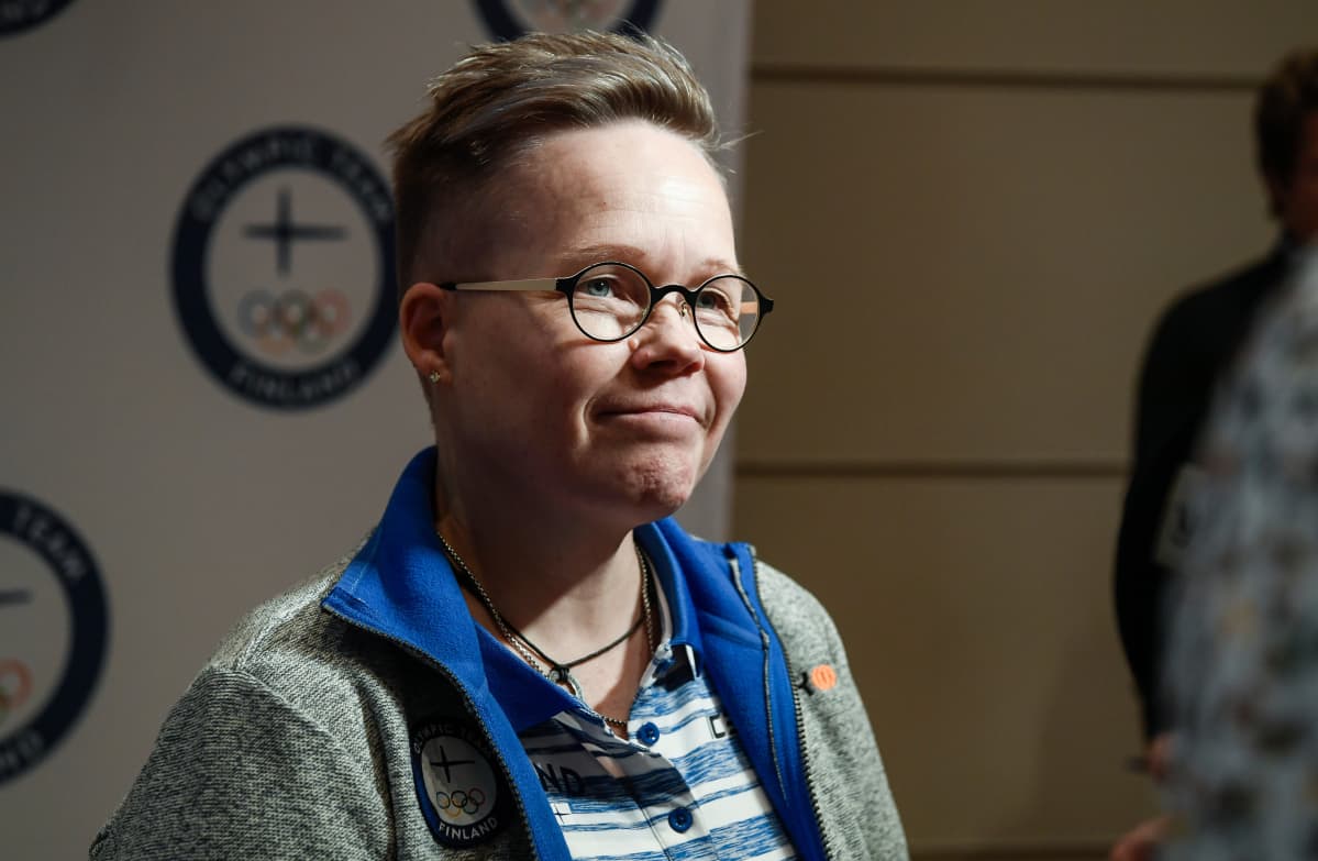 Olympiakomitean kisatiimin päällikkö Leena Paavolainen kuvattuna vuonna 2018.