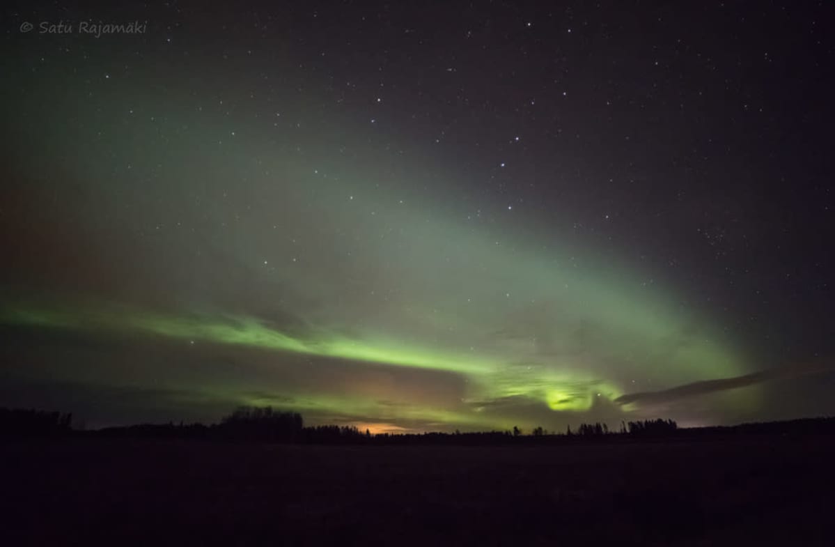 revontulet Vähässäkyrössä 18.2.
