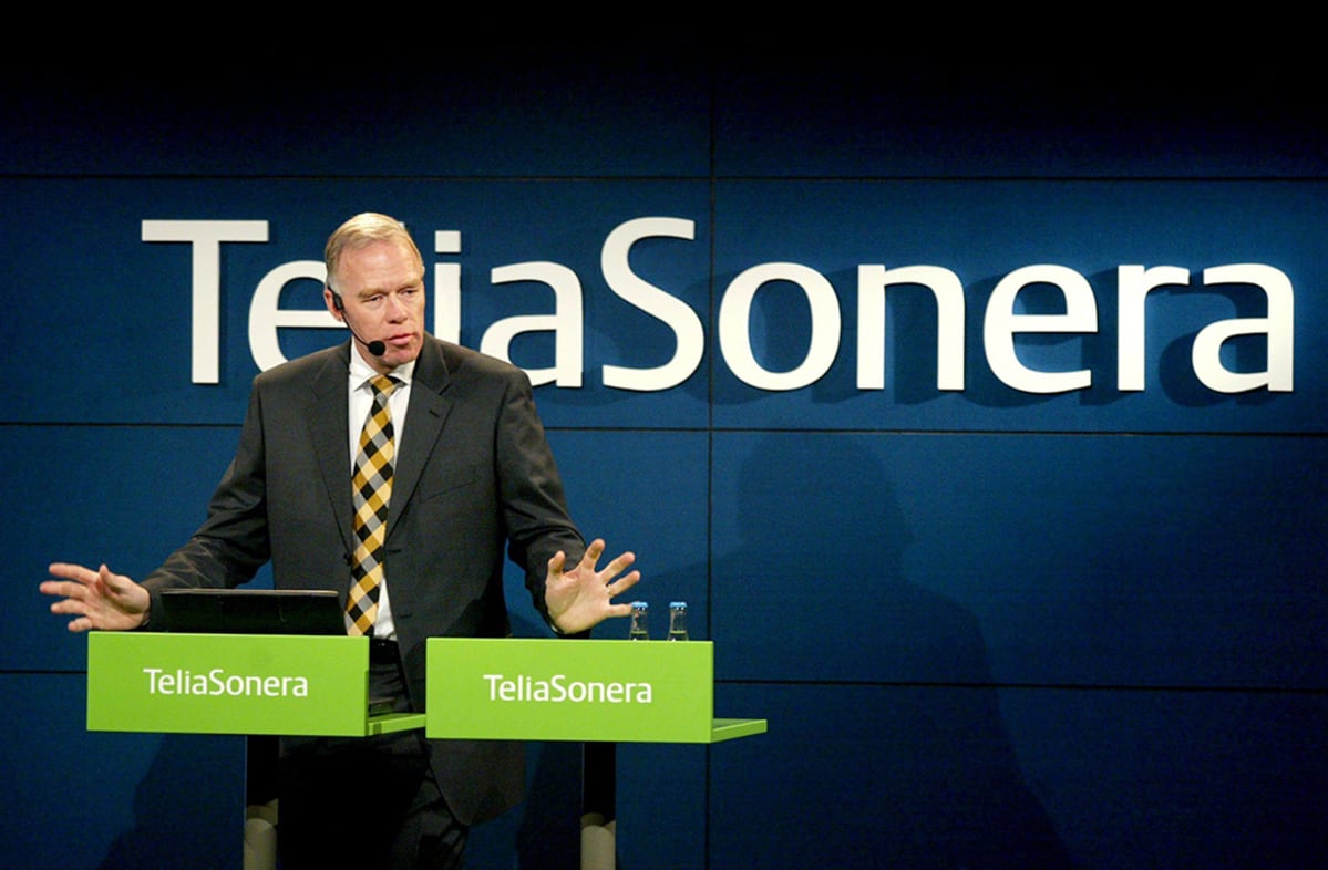 TeliaSoneran toimitusjohtaja Anders Igel puhuu.