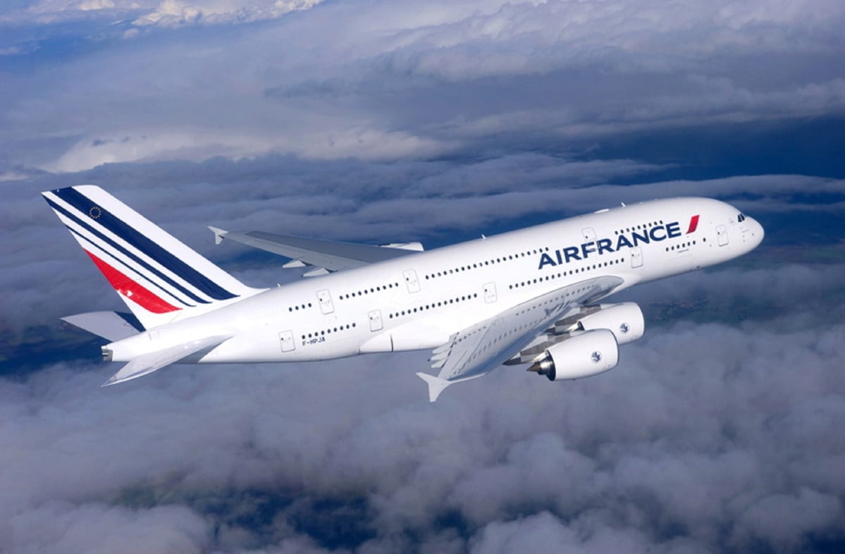 Air Francen kone ilmassa.