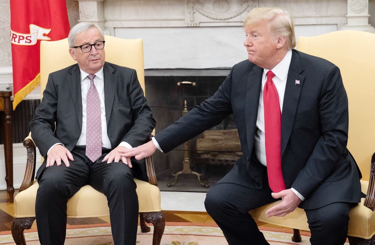 Jean-Claude Juncker ja Donald Trump tapaavat Washingtonissa.